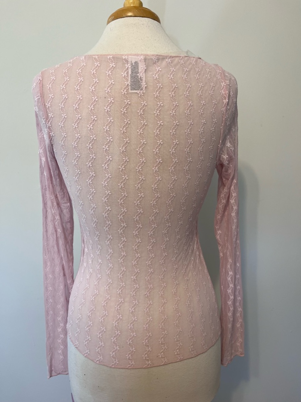 New Wild Fable Sheer Pastel Rose Pink Mesh Fairy ballerina Top Size XXS - Picture 3 of 7